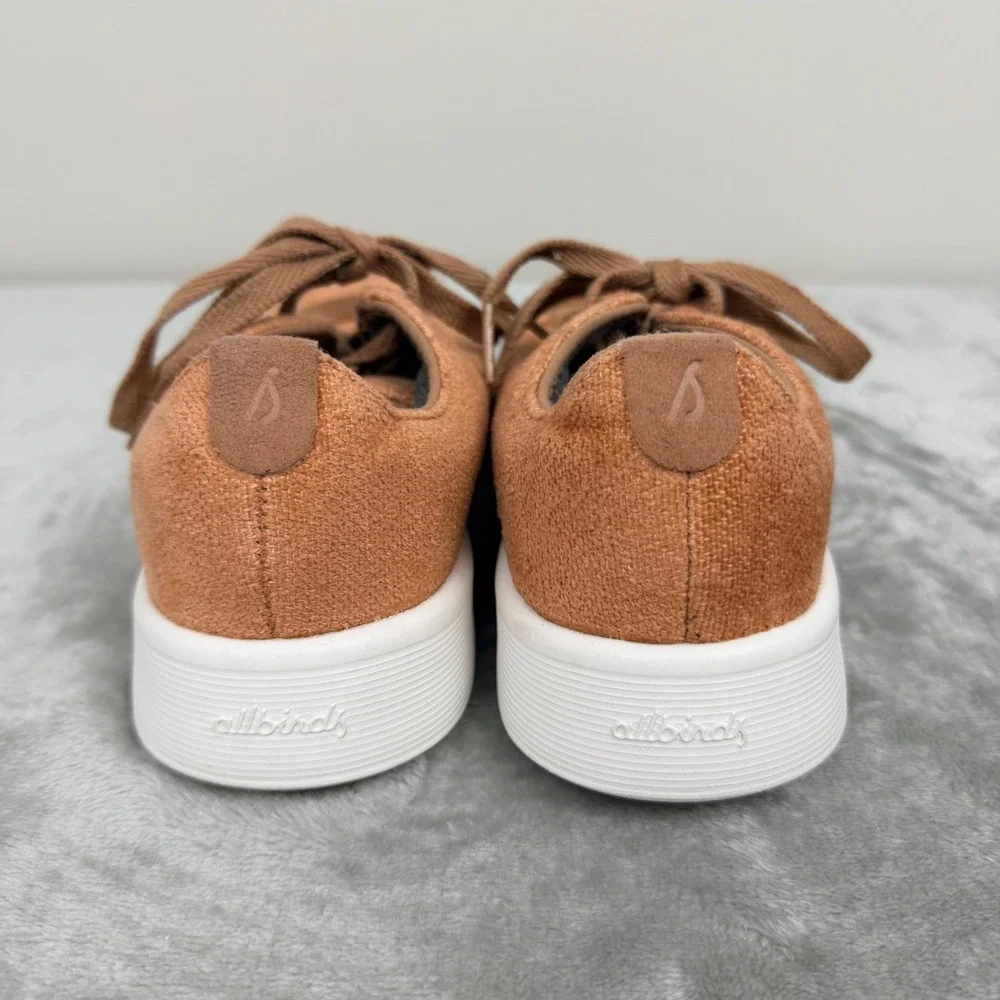Allbirds Cruiser Velvet Women's 6.5 Sneakers Rust Orange‎ Low Top Lace Up Shoes